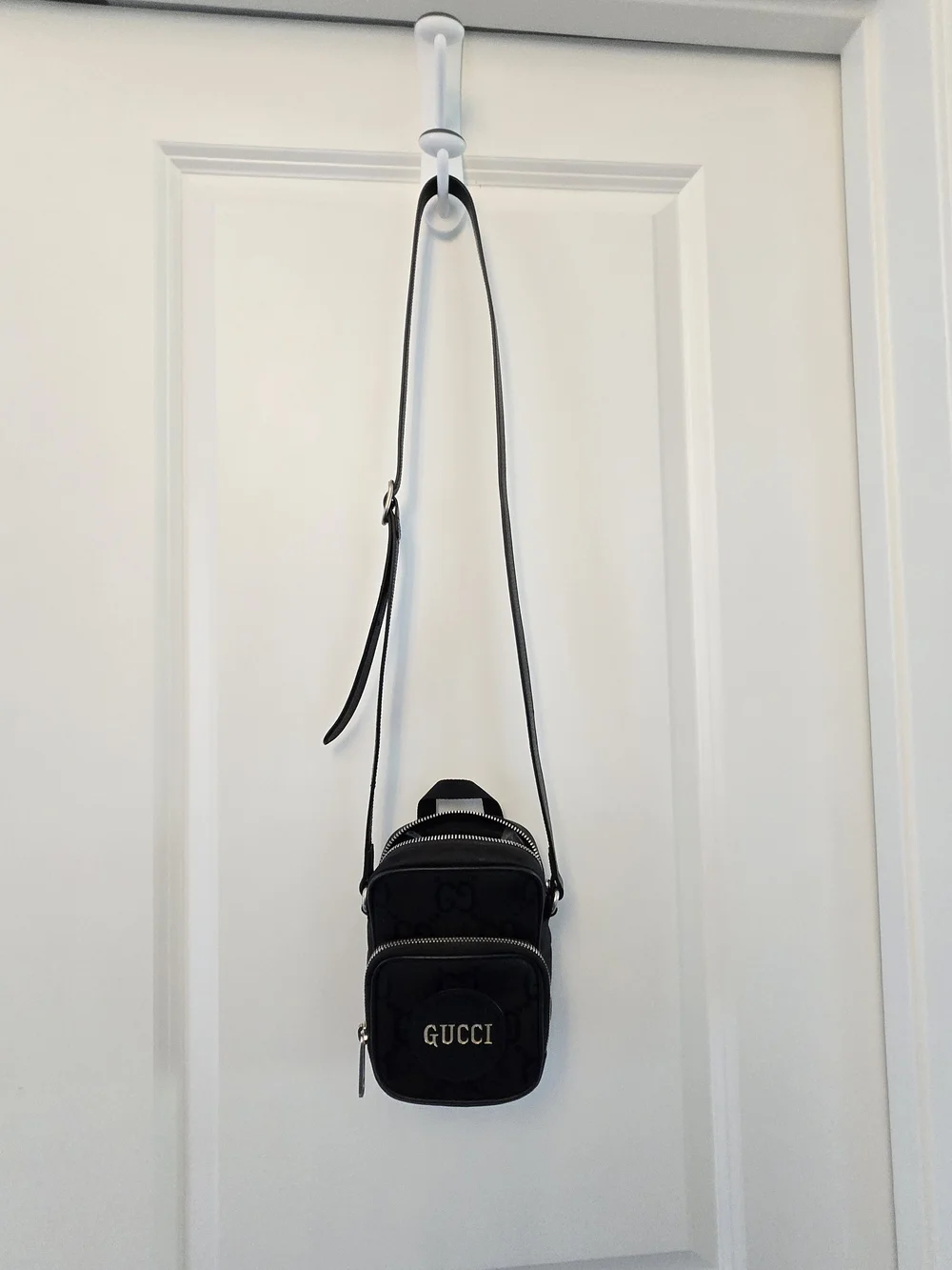 Authentic Gucci Black Mini Crossbody Off The Grid GG Bag